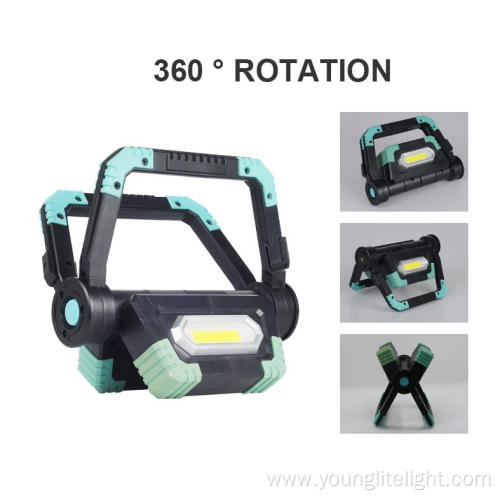 Free Rotation Multi Functional Folding COB Work Light